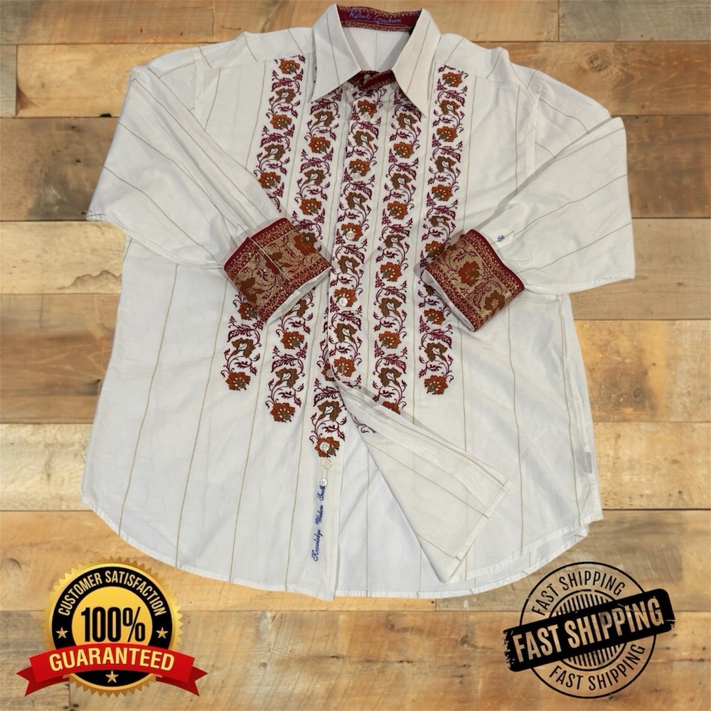 Robert Graham Men's "American Eclectic" Button Down L/S Flip Cuff Sz 3XL